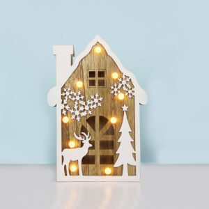 PLYWOOD HOUSE 9 LED WW ΛΑΜΠΑΚΙΑ ΜΠ/ΡΙΕΣ (2AA) IP20 19X4X29CM ACA - X0591106