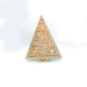 WOODEN TREE, 10 MINI LED ΛΑΜΠ. ΜΠΑΤ. (3xAA), WW,IP20, 34.5X5X40CM ACA - X061011213