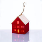 FELT HOUSE WOODEN ROOF ΚΟΚΚΙΝΟ 1 MINI LED ΔΙΑΚ ΘΕΡΜΟ ΛΑΜΠ ΜΠΑΤ 3*AG10 (ΣΥΜΠΕΡΙΛΑΜΒ) 8*8*9,6cm ACA - X06119259