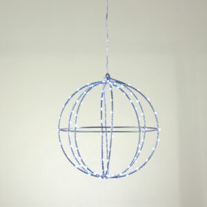 D30CM SILVER BALL 144 ΜΙΝΙ LED ΛΑΜ, ΜΠΛΕ, ΑΣΗΜΙ ΚΑΛΩΔ. ΧΑΛΚΟΥ,ΑΝΤΑΠΤ.(4.5VDC),IP44, 3M ΔΙΑΦ ΚΑΛ ACA - X0614464226