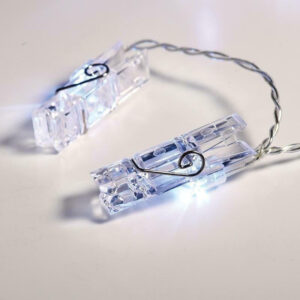 PLASTIC CLIPS 20LED ΛΑΜΠΑΚ ΣΕΙΡΑ ΜΠΑΤΑΡ.(3xAA)&ΧΡΟΝΟΔΙΑΚ (6ΟΝ/18OFF) ΨΥΧΡΟ ΛΕΥΚΟ IP20 285+30cm  ACA - X062021332
