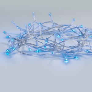 20LED ΛΑΜΠ. ΣΕΙΡΑ ΜΠΑΤ. (2xAA), ΜΠΛΕ ΣΤΑΘΕΡΑ,IP20, 190+30cm, ΔΙΑΦ. ΚΑΛ. ΤΡΟΦ. ACA - X0620612