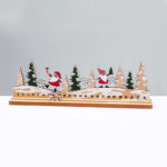 WOODEN XMAS COUNTDOWN WITH SANTA ΔΙΑΚΟΣΜHTIKO ΜΟΤΙΦ 33x5x10cm ACA - X063361