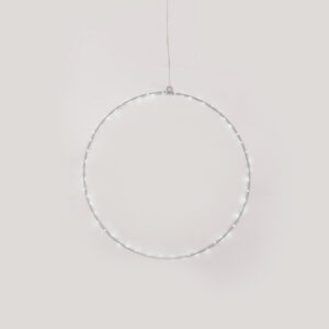 D30CM SILVER ROUND 45 ΜΙΝΙ LED ΛΑΜ, CW, ΑΣΗΜΙ ΚΑΛΩΔ. ΧΑΛΚΟΥ,ΑΝΤΑΠΤ.(3VDC),IP44, 3M ΔΙΑΦ ΚΑΛ ACA - X064524227