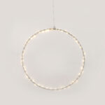 D40CM SILVER ROUND 55 ΜΙΝΙ LED ΛΑΜ, WW, ΑΣΗΜΙ ΚΑΛΩΔ. ΧΑΛΚΟΥ,ΑΝΤΑΠΤ.(3VDC),IP44, 3M ΔΙΑΦ ΚΑΛ ACA - X065514227