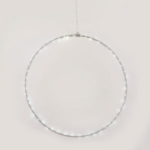 D50CM SILVER ROUND 65 ΜΙΝΙ LED ΛΑΜ, CW, ΑΣΗΜΙ ΚΑΛΩΔ. ΧΑΛΚΟΥ,ΑΝΤΑΠΤ.(3VDC),IP44, 3M ΔΙΑΦ ΚΑΛ ACA - X066524227