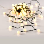WHITE BALL 80 WW LED ΛΑΜΠΑΚΙΑ ΣΕΙΡΑ, 10CM, ΑΝΤΑΠΤ (4.5V) & ΣΤΑΘ., ΕΠΕΚΤ (ΜΑΧ 3) IP44, 8m+3m ACA - X068014201