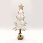 WOODEN TREE WHITE FUR 8 MINI LED ΛΑΜΠAKIA ΜΠΑΤ. (2xAAA), WW,IP20, 17.5X7X35CM ACA - X06811219