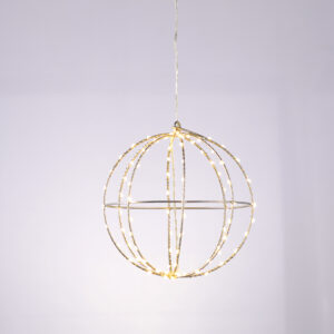 D20CM SILVER BALL 96 ΜΙΝΙ LED ΛΑΜ, WW, ΑΣΗΜΙ ΚΑΛΩΔ. ΧΑΛΚΟΥ,ΑΝΤΑΠΤ.(4.5VDC),IP44, 3M ΔΙΑΦ. ΚΑΛ. ACA - X069614226