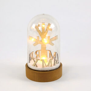 PLASTIC COVER BALL XMAS TREE, 10 MINI WW LED ΛΑΜΠAKIA ΜΠΑΤ. (3XAA) IP20 Φ11X19CM ACA - X07101135