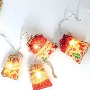 WOOVEN BAGS, 10 LED ΛΑΜΠ. ΣΕΙΡΑ WW ΜΠΑΤ. (2XAA)  IP20 135+15CM ΔΙΑΦ ΚΑΛ ΤΡΟΦ. ACA - X07101148
