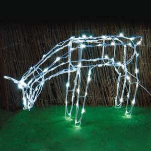 "FEEDING REINDEER" 100 LED ΣΧΕΔ. ΛΑΜΠ ΣΕΙΡΑ CW ΑΝΤ.31VDC & 8 ΠΡΟΓΡ. IP44, 70x14x41cm 5m ΛΕΥΚ ΚΑΛ ACA - X0810024242