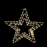 3 STARS 108 LED ΣΧΕΔΙΟ 4.5m ΜΟΝΟΚΑΝΑΛ ΦΩΤΟΣΩΛ ΘΕΡΜΟ ΛΕΥΚΟ ΜΗΧΑΝΙΣΜΟ FLASH IP44 56cm 1.5m ΚΑΛΩΔ ACA - X081081231