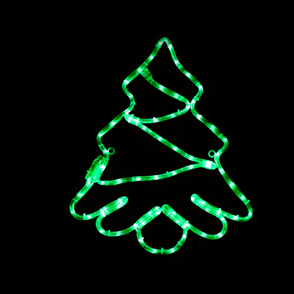 "TREE" 72 LED ΣΧΕΔΙΟ 3m ΜΟΝΟΚΑΝΑΛ ΦΩΤΟΣΩΛ GREEN IP44 44x51cm 1.5m ΚΑΛΩΔ ACA - X0818519