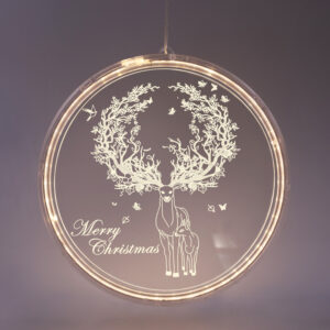 "3D ACRYLIC REINDEER", 36 WW LED ΣΤΑΘ. IP20  21X21.6CM, USB ΚΑΛ. ΤΡΟΦΟΔ. ACA - X08241254