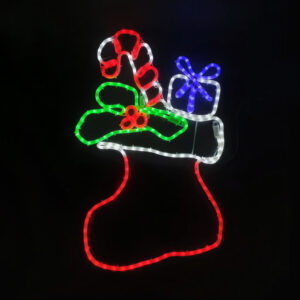 SOCK WITH PRESENT 252 LED  ΜΟΤΙΦ 7m ΜΟΝΟΚ. ΦΩΤΟΣ. MULTICOLOR ΣΤΑΘΕΡΟ IP65  53*78m 1.5m ΚΑΛ. ACA - X082523526