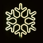 SNOWFLAKE 300 NEON LED 3m NEON DOUBLE SMD ΦΩΤ., WW ΣΤΑΘ., IP44, 40X40CM, 1.5m ΚΑΛ. ACA - X0830014111