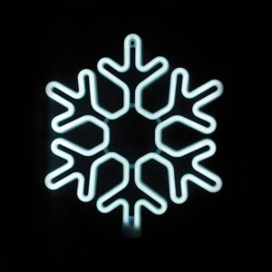 SNOWFLAKE 300 NEON LED 3m NEON DOUBLE SMD ΦΩΤ., CW ΣΤΑΘ., IP44, 40X40CM, 1.5m ΚΑΛ. ACA - X0830024111