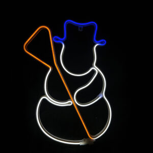 SNOWMAN 300 NEON LED 3m NEON DOUBLE SMD ΦΩΤ., ΠΟΛΥΧΡ. ΣΤΑΘ., IP44, 37Χ53CM, 1.5m ΚΑΛ. ACA - X0830034110