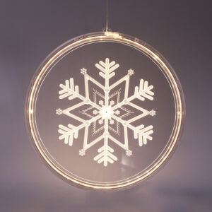 3D ACRYLIC SNOWFLAKE, 36 WW LED ΣΤΑΘ. IP20  21X21.6CM, USB ΚΑΛ. ΤΡΟΦΟΔ. ACA - X083612510