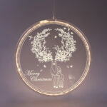 3D ACRYLIC REINDEER, 36 WW LED ΣΤΑΘ. IP20  21X21.6CM, USB ΚΑΛ. ΤΡΟΦΟΔ. ACA - X08361254