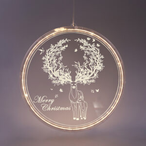 3D ACRYLIC REINDEER, 36 WW LED ΣΤΑΘ. IP20  21X21.6CM, USB ΚΑΛ. ΤΡΟΦΟΔ. ACA - X08361254