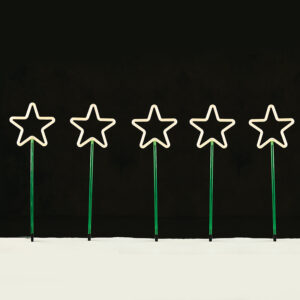 5 GARDEN STARS, 400 WW LED 8 ΛΕΙΤΟΥΡΓ., ΑΝΤΑΠ. (31VDC) IP44  400X66CM (1m ΑΠΟΣΤ.), 5m. ΚΑΛ. ΤΡΟΦ ACA - X084001125