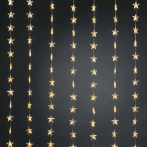 48LED ΛΑΜΠ ΚΟΥΡΤΙΝΑ ΑΣΤΕΡΙΑ 6,5cm ΘΕΡΜΟ ΛΕΥΚΟ ΑΝΤΑΠΤ & 8 ΠΡΟΓΡ IP44 120cm 5M ΠΡΑΣ ΚΑΛΩΔ ACA - X0848122