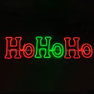 ΦΩΤΙΖΟΜΕΝΗ ΕΠΙΓΡΑΦΗ HOHOHO 750 DOUBLE NEON LED ΦΩΤ. 7,5m ΠΡΑΣΙΝΟ & ΚΟΚΚΙΝΟ FLASH IP65 133*30cm 1.5m ΚΑΛ. ACA - X08750356