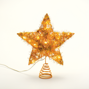 "GOLD CONVEX STAR" 20 MINI WW LED ΛΑΜΠ. ΜΠΑΤ. 3ΧΑΑ,IP20 23x5x20cm ACA - X11201121