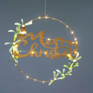 CIRCLE MERRY CHRISTMAS ΚΡΕΜΑΣΤ ΔΙΑΚΟΣΜΗΤΙΚ 40LED ΛΑΜΠ ΘΕΡΜ ΣΤΑΘ ΜΠΑΤ 2ΧΑΑ(ΔΕΝ ΣΥΜΠ) IP20 ΔΙΑΜ:40cm ACA - X13401125