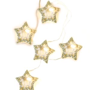 DIAMOND & JEWELRY STRING LIGHTS” ΑΣΤΕΡΙ 20 LED ΛΑΜΠΑΚIA ΣΕΙΡΑ ΜΠΑΤΑΡ(2xΑΑ) ΘΕΡΜΟ ΛΕΥΚΟ IP20 190+30cm  ACA - XL20WW2A