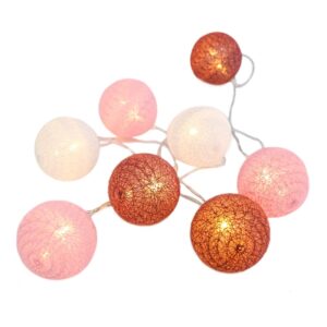 WOVEN BALL FAIRY LIGHTS” POZ & ΑΣΠΡΗ ΜΠΑΛΑ 20 LED ΛΑΜΠΑΚIA ΣΕΙΡΑ ΜΠΑΤΑΡ(2xΑΑ) ΘΕΡΜΟ ΛΕΥΚΟ IP20 ACA - XQ20WW2A