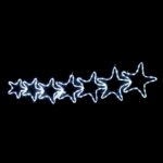 7 STARS 144LED ΣΧΕΔΙΟ 6m ΜΟΝΟΚΑΝΑΛ ΦΩΤΟΣΩΛ ΨΥΧΡΟ ΛΕΥΚΟ ΜΗΧΑΝΙΣΜΟ FLASH IP44 119x37cm 1.5m ΚΑΛΩΔ ACA - XSTARSLEDW119