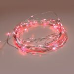 100 LED ΛΑΜΠΑΚIA ΣΕΙΡΑ ΚΟΚΚΙΝΟ ΑΣΗΜΙ ΚΑΛΩΔ ΧΑΛΚΟΥ ΑΝΤΑΠΤΟΡ(3VDC) & 8 ΠΡΟΓΡΑΜ IP44 10m+3m 1.8W ACA - XSW100RAF44