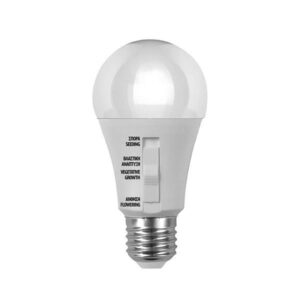 ΛΑΜΠΑ LED SMD ΑΝΑΠΤΥΞΗΣ ΦΥΤΩΝ ΜΕ DIP ΔΙΑΚΟΠΤΗ 9W A60 E27 220-240V EUROLAMP - 147-84932