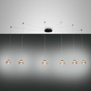 Κρεμαστό Φωτιστικό   Fabas Luce Arabella LED 48W  Μελί Dimmable  4530lm Θερμό 3000K - 3547-46-125