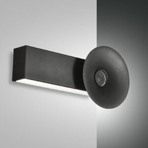 Φωτιστικό Τοίχου  Fabas Luce Aretha LED 10W  Μαύρο   960lm Θερμό 3000K - 3467-21-101