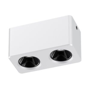 ΣΠΟΤ ΕΞΩΤΕΡΙΚΑ 2*7W ΑΛΟΥΜΙΝΙΟΥ ΛΕΥΚΟ 3CCT  75*150*79 EUROLAMP - 147-52659
