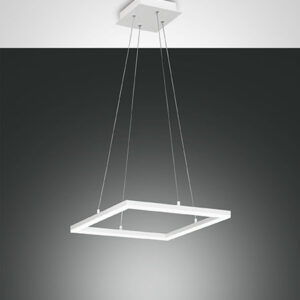 Κρεμαστό Φωτιστικό   Fabas Luce Bard LED 39W  Λευκό Dimmable  3880lm Θερμό 3000K - 3394-40-102