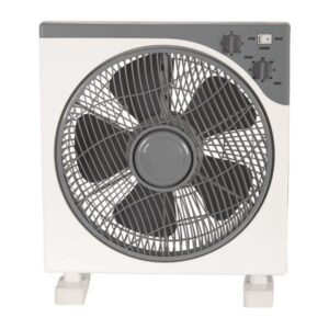 ΑΝΕΜΙΣΤΗΡΑΣ BOX FAN ΤΕΤΡΑΓΩΝΟΣ ΑΣΠΡΟ-ΓΚΡΙ Φ37 45W EUROLAMP - 300-21000