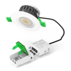 ΦΩΤΙΣΤΙΚΟ ΧΩΝΕΥΤΟ LED Φ90 5/8W 4CCT ΛΕΥΚΟ PRO EUROLAMP - 145-68900