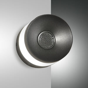 Φωτιστικό Τοίχου  Fabas Luce Billie LED 8W  Μαύρο   720lm Θερμό 3000K - 3465-21-101