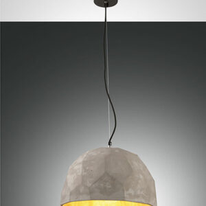 Κρεμαστό Φωτιστικό   Fabas Luce Bloom E27 Γκρι     - 3616-40-131