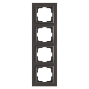 ΠΛΑΙΣΙΟ 4 ΘΕΣΕΩΝ ΜΑΥΡΟ EUROLAMP - 152-10383