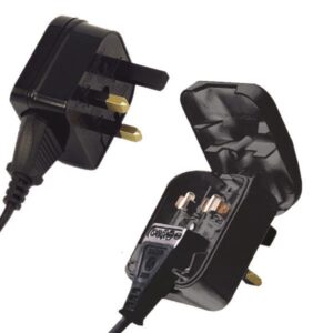 ΑΝΤΑΠΤΟΡΑΣ ΑΠΟ UK ΣΕ ΔΙΠΟΛΙΚΟ 3Α ΜΑΥΡΟΣ EUROLAMP - 147-09107