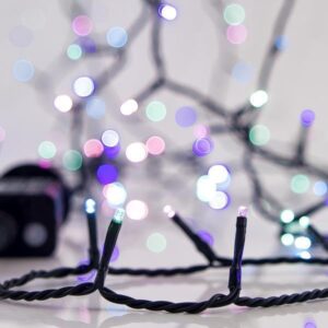 ΣΕΙΡΑ, 700 LED 3mm, 31V ΜΕΤΑΣΧΗΜΑΤΙΣΤΗ, 8 ΠΡΟΓΡΑΜΜΑΤΑ & ΜΝΗΜΗ, ΠΡΑΣΙΝΟ PVC ΚΑΛΩΔΙΟ, OPAL ΧΡΩΜΑΤΙΣΤΟ LED, ΑΝΑ 5cm, ΠΡΟΕΚΤΑΣΗ ΠΑΡΟΧΗΣ 3m, ΙΡ44 EUROLAMP - 600-13468