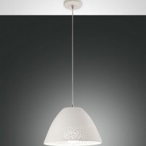 Κρεμαστό Φωτιστικό   Fabas Luce Casale E27 Λευκό     - 3532-40-102
