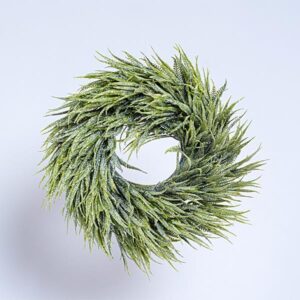 ΣΤΕΦΑΝΙ ΠΡΑΣΙΝΟ, ΜΕ ΑΣΗΜΙ GLITTER, 35cm EUROLAMP - 600-45402