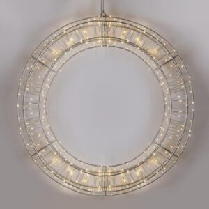 ΣΤΕΦΑΝΙ 50cm, 360 LED, 4,5V ΜΕΤΑΣΧΗΜΑΤΙΣΤΗ, TIMER, ΑΣΗΜΙ ΜΕΤΑΛΛΙΚΟΣ ΣΚΕΛΕΤΟΣ, ΑΣΗΜΙ ΧΑΛΚΙΝΟ ΚΑΛΩΔΙΟ, ΘΕΡΜΟ ΛΕΥΚΟ LED, ΠΡΟΕΚΤΑΣΗ ΠΑΡΟΧΗΣ 5m, IP44 EUROLAMP - 600-22545